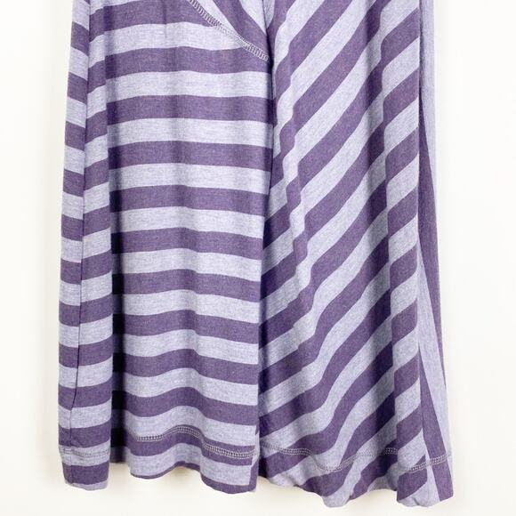 Athleta Striped Splendor Lotus Dress Purple Stripe Faux Wrap Womens Size XXS - Picture 10 of 11